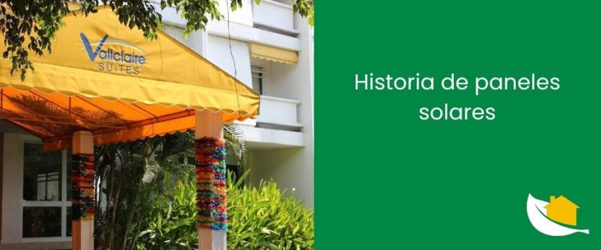 Historia de paneles solares