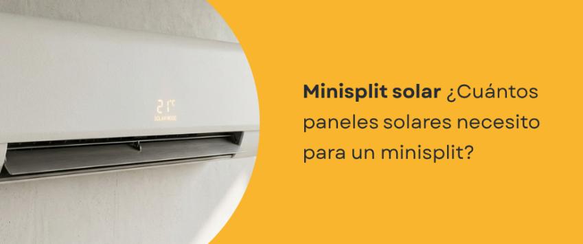 Para un minisplit